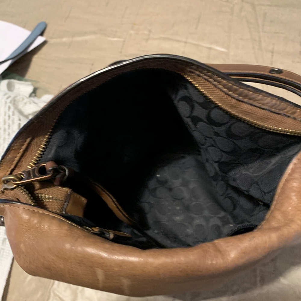 Used Leather Coach bag